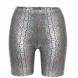 Beth Richards Kim Short Snake Metallic Swim Bottom